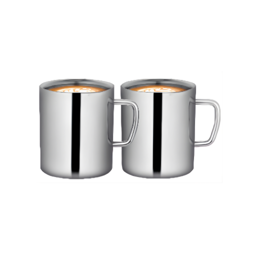 Sapphire Stainless Steel Mug Set